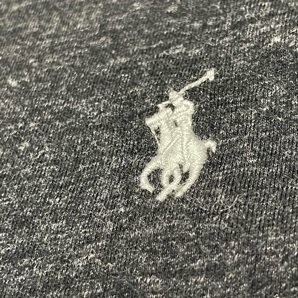 Polo Ralph Lauren Mens T Shirt Charcoal Gray 2XB Cotton Long Sleeve - Picture 5 of 8